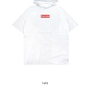 Red & White Supreme 2019 Ballpark Rain Poncho / Size: One Size / New in Pack